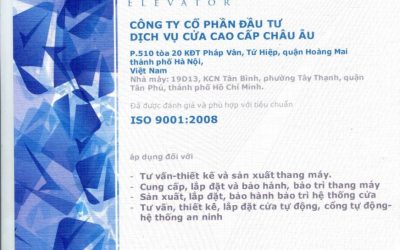 Chứng chỉ ISO 9001:2008